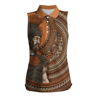 Ancient Greek Mythology Women Sleeveless Polo Shirt Odysseus King Of Ithaca
