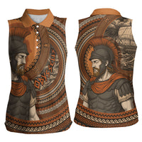 Ancient Greek Mythology Women Sleeveless Polo Shirt Odysseus King Of Ithaca