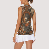 Ancient Greek Mythology Women Sleeveless Polo Shirt Odysseus King Of Ithaca