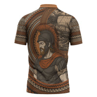Ancient Greek Mythology Zipper Polo Shirt Odysseus King Of Ithaca