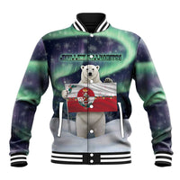 Greenland Christmas Baseball Jacket Juullimi Pilluaritsi - Wonder Print Shop