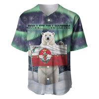 Greenland Christmas Baseball Jersey Juullimi Pilluaritsi - Wonder Print Shop