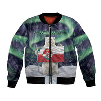 Greenland Christmas Bomber Jacket Juullimi Pilluaritsi - Wonder Print Shop