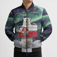 Greenland Christmas Bomber Puffer Jacket Juullimi Pilluaritsi - Wonder Print Shop