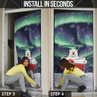 Greenland Christmas Door Cover Juullimi Pilluaritsi - Wonder Print Shop