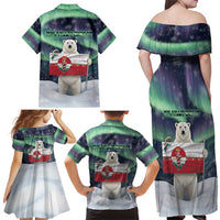 Greenland Christmas Family Matching Off Shoulder Maxi Dress and Hawaiian Shirt Juullimi Pilluaritsi - Wonder Print Shop
