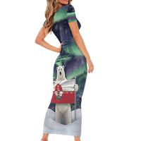Greenland Christmas Family Matching Short Sleeve Bodycon Dress and Hawaiian Shirt Juullimi Pilluaritsi - Wonder Print Shop