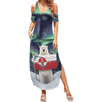 Greenland Christmas Family Matching Summer Maxi Dress and Hawaiian Shirt Juullimi Pilluaritsi - Wonder Print Shop