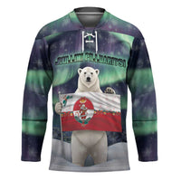 Greenland Christmas Hockey Jersey Juullimi Pilluaritsi - Wonder Print Shop