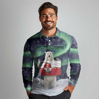 Greenland Christmas Long Sleeve Polo Shirt Juullimi Pilluaritsi - Wonder Print Shop