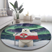 Greenland Christmas Round Carpet Juullimi Pilluaritsi - Wonder Print Shop