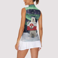 Greenland Christmas Women Sleeveless Polo Shirt Juullimi Pilluaritsi - Wonder Print Shop
