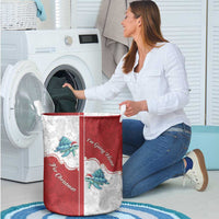 Western Yoke Laundry Basket Turtle Going Home For Christmas - Wonder Print Shop