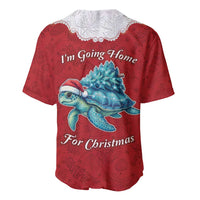 Western Yoke Baseball Jersey Turtle Going Home For Christmas - Wonder Print Shop