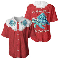 Western Yoke Baseball Jersey Turtle Going Home For Christmas - Wonder Print Shop