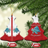 Western Yoke Ceramic Ornament Turtle Going Home For Christmas - Wonder Print Shop