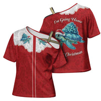 Western Yoke Cross Shoulder Shirt Turtle Going Home For Christmas - Wonder Print Shop