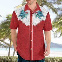 Western Yoke Hawaiian Shirt Turtle Going Home For Christmas - Wonder Print Shop