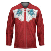 Western Yoke Hockey Jersey Turtle Going Home For Christmas - Wonder Print Shop