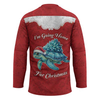 Western Yoke Hockey Jersey Turtle Going Home For Christmas - Wonder Print Shop