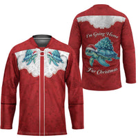 Western Yoke Hockey Jersey Turtle Going Home For Christmas - Wonder Print Shop