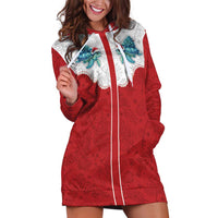 Western Yoke Hoodie Dress Turtle Going Home For Christmas - Wonder Print Shop