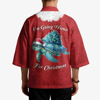 Western Yoke Kimono Turtle Going Home For Christmas - Wonder Print Shop