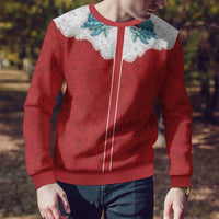 Western Yoke Ugly Christmas Sweater Turtle Going Home For Christmas - Wonder Print Shop