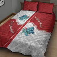 Western Yoke Quilt Bed Set Turtle Going Home For Christmas - Wonder Print Shop