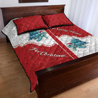 Western Yoke Quilt Bed Set Turtle Going Home For Christmas - Wonder Print Shop