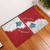 Western Yoke Rubber Doormat Turtle Going Home For Christmas - Wonder Print Shop