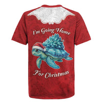 Western Yoke Rugby Jersey Turtle Going Home For Christmas - Wonder Print Shop