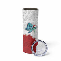 Western Yoke Skinny Tumbler Turtle Going Home For Christmas - Wonder Print Shop