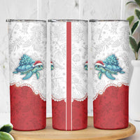 Western Yoke Skinny Tumbler Turtle Going Home For Christmas - Wonder Print Shop