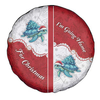 Western Yoke Spare Tire Cover Turtle Going Home For Christmas - Wonder Print Shop