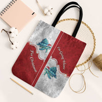 Western Yoke Tote Bag Turtle Going Home For Christmas - Wonder Print Shop
