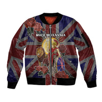 British Empire Sleeve Zip Bomber Jacket Rule Britannia - Wonder Print Shop