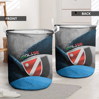 Italy Molise Laundry Basket Coat Of Arms With Dynamic Dot Patterns