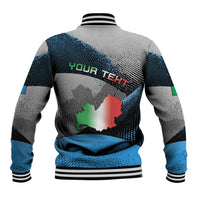 Personalized Italy Molise Baseball Jacket Coat Of Arms With Dynamic Dot Patterns