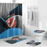 Italy Molise Bathroom Set Coat Of Arms With Dynamic Dot Patterns