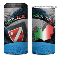 Personalized Italy Molise 4 in 1 Can Cooler Tumbler Coat Of Arms With Dynamic Dot Patterns