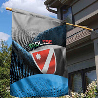 Italy Molise Garden Flag Coat Of Arms With Dynamic Dot Patterns