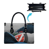 Italy Molise Leather Bag Coat Of Arms With Dynamic Dot Patterns