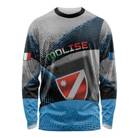 Personalized Italy Molise Long Sleeve Shirt Coat Of Arms With Dynamic Dot Patterns