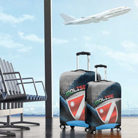 Italy Molise Luggage Cover Coat Of Arms With Dynamic Dot Patterns