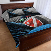 Italy Molise Quilt Bed Set Coat Of Arms With Dynamic Dot Patterns