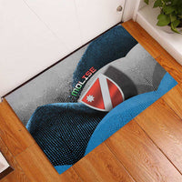 Italy Molise Rubber Doormat Coat Of Arms With Dynamic Dot Patterns
