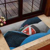 Italy Molise Rubber Doormat Coat Of Arms With Dynamic Dot Patterns