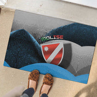 Italy Molise Rubber Doormat Coat Of Arms With Dynamic Dot Patterns