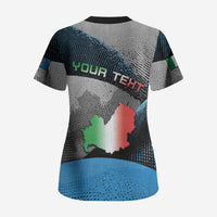 Personalized Italy Molise Scrub Top Coat Of Arms With Dynamic Dot Patterns